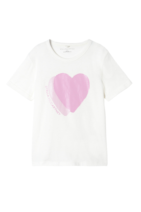Logo Heart Print T-Shirt